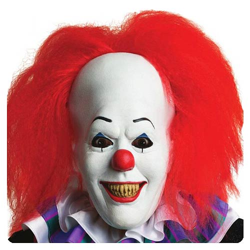 It Pennywise Overhead Latex Mask with Hair